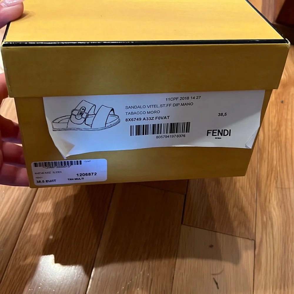 Sold out everywhere Fendi Sandolo Vogel Slides - Picture 2 of 7